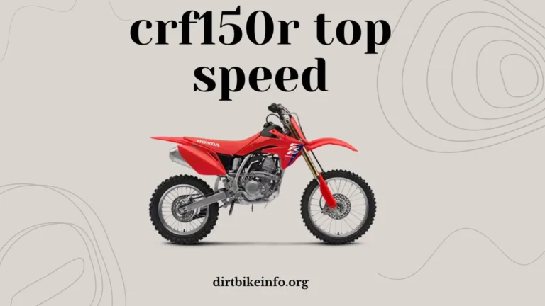 crf150r top speed