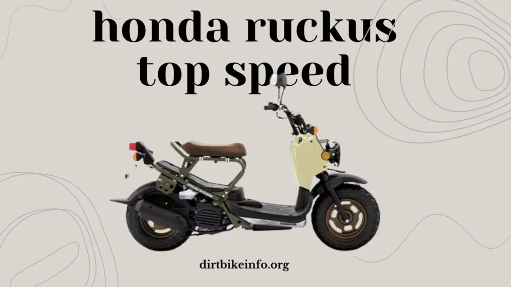 honda ruckus top speed