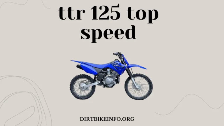 ttr 125 top speed