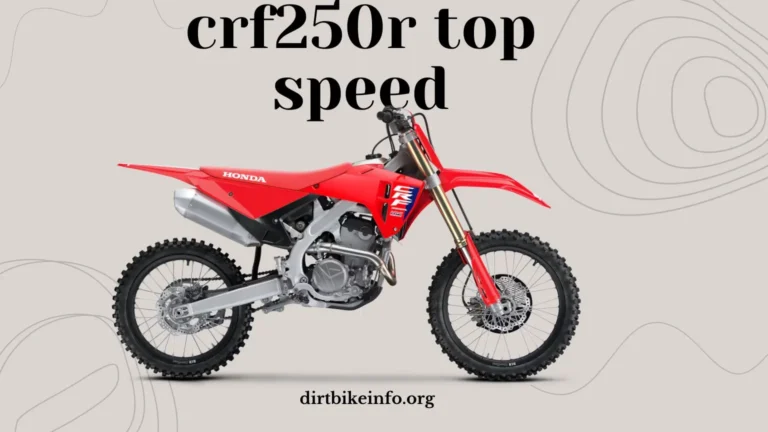 crf250r top speed