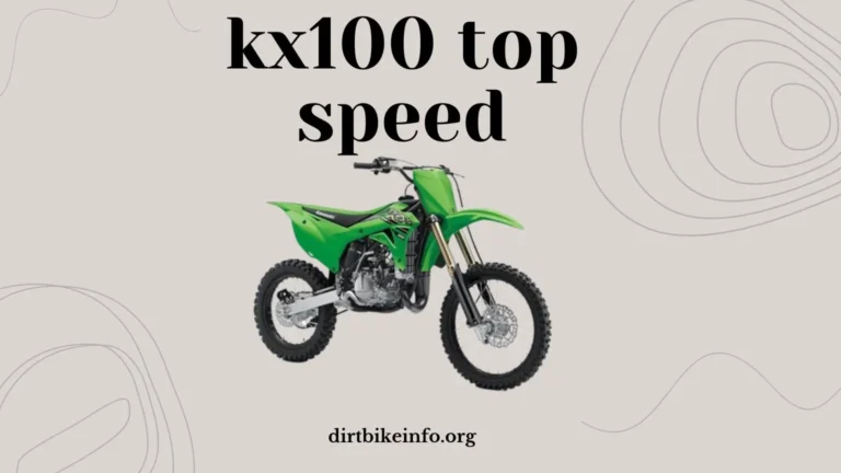 kx100 top speed