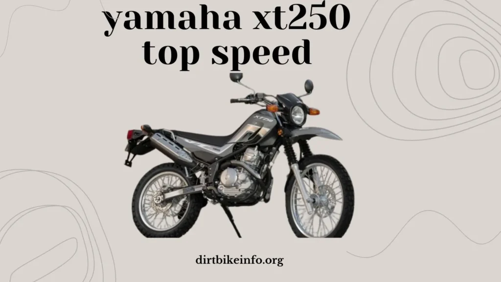 yamaha xt250 top speed