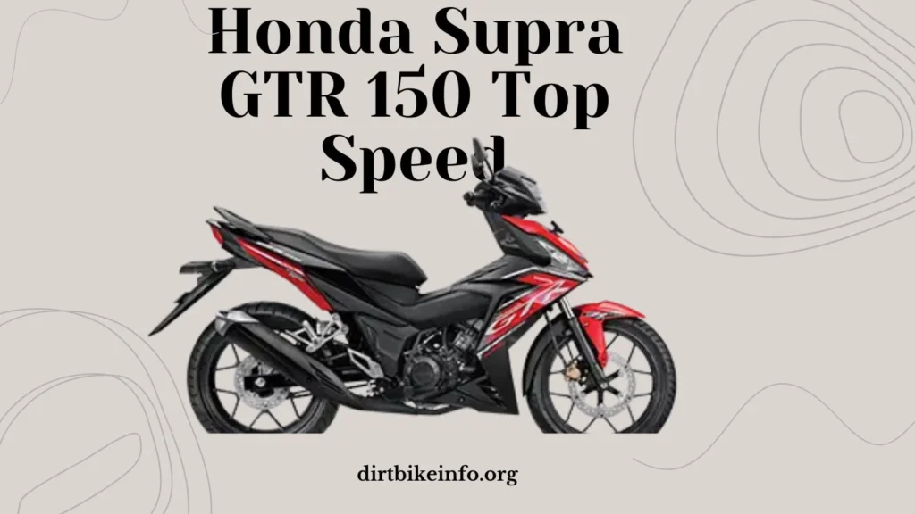 Honda Supra GTR 150 Top Speed